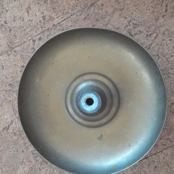 Vintage brass candlestick with butterfly reflector. - Picture 14 of 16